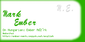 mark ember business card